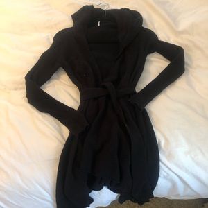 FREE PEOPLE hooded cardigan.